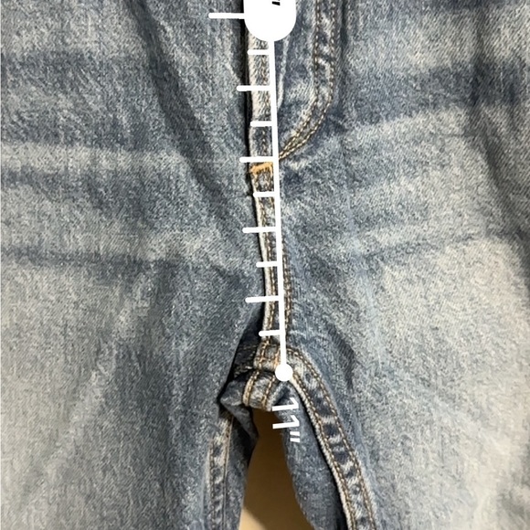 Rag & Bone Nina High Rise Straight Ankle Cigarette Cotton Raw Hem 29 Blue NWT - Picture 15 of 16